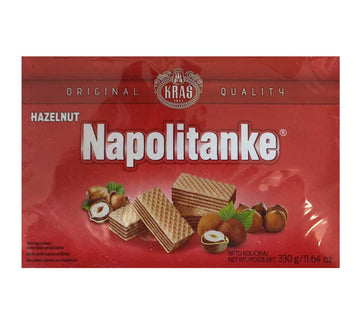 Kras Hazelnut Napolitanke Wafers 330g - Dutchy's European Market