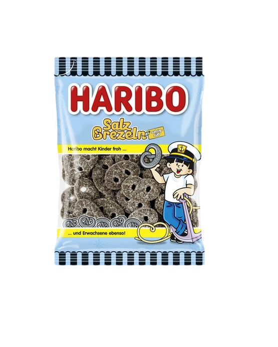 Haribo Salty Licorice Pretzels 175g