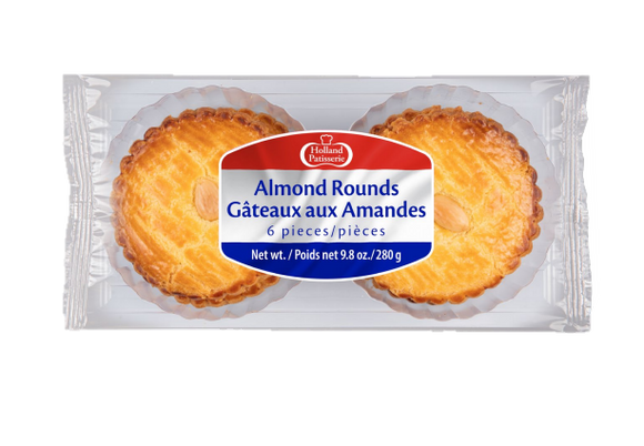 Holland Patisserie Almond Rounds 6pce 280g