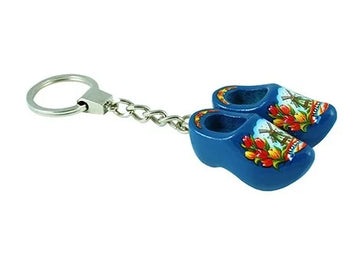 Buy blue Keychains- Double Wooden Shoe
