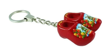 Buy red Keychains- Double Wooden Shoe