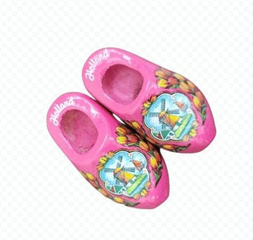Buy pink Wooden Shoe Magnets