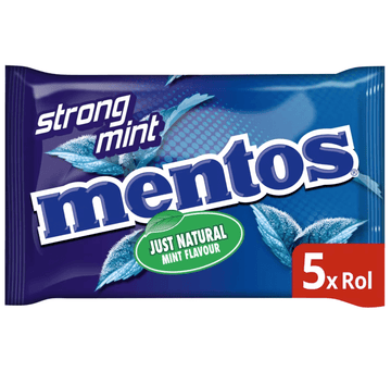 Mentos Strong Mint Rolls 5pk (5 x 37.5g)