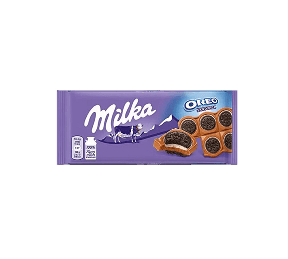 Milka Oreo Sandwich Chocolate Bar 92g