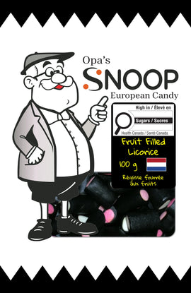 Snoop Fruit Filled Licorice 100g