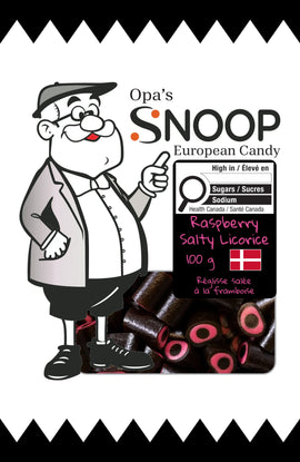 Snoop Raspberry Salty Licorice 100g