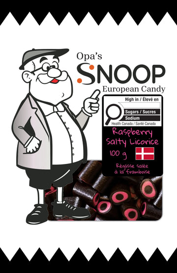 Snoop Raspberry Salty Licorice 100g