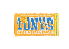 Tony's Chocolonely Bars Dark Lemon Caramel 180 g - Dutchy's European Market