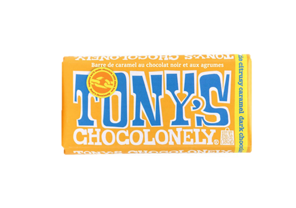Tony's Chocolonely Bars Dark Lemon Caramel 180 g - Dutchy's European Market