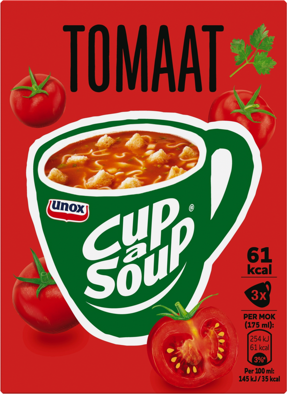 Unox Cup of Soup Tomato 3pk 54g