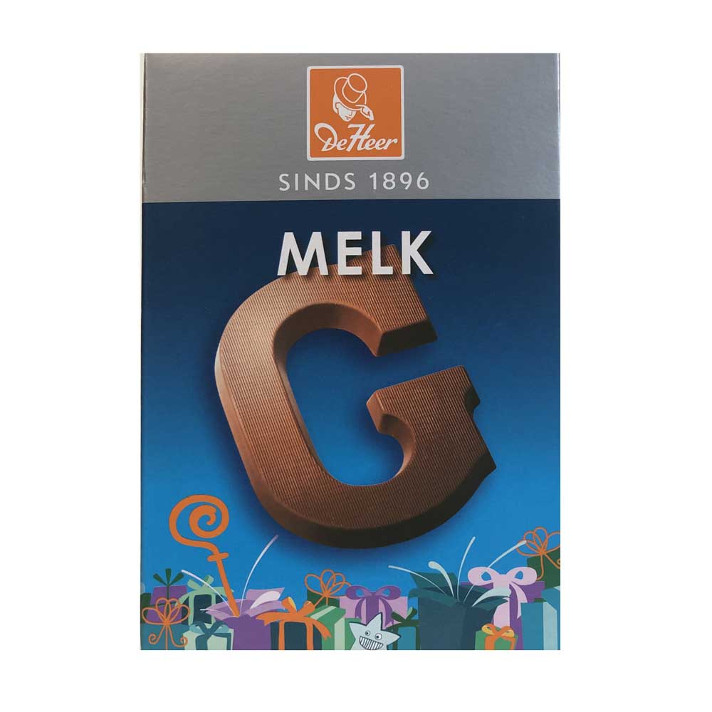 De Heer Milk Chocolate Letters 65 g - Dutchy's European Market