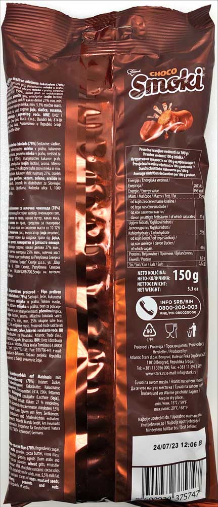 Stark Smoki Choco Peanut Snacks 150g - Dutchy's European Market