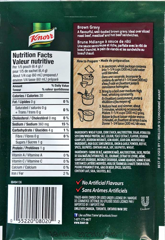 Knorr Brown Gravy Mix 30g - Dutchy's European Market