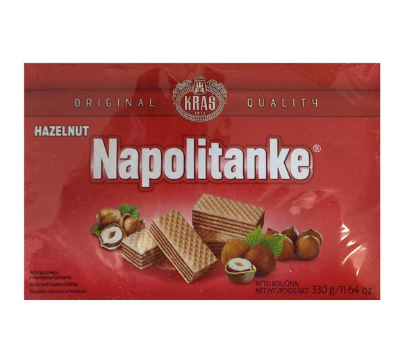 Kras Hazelnut Napolitanke Wafers 330g - Dutchy's European Market