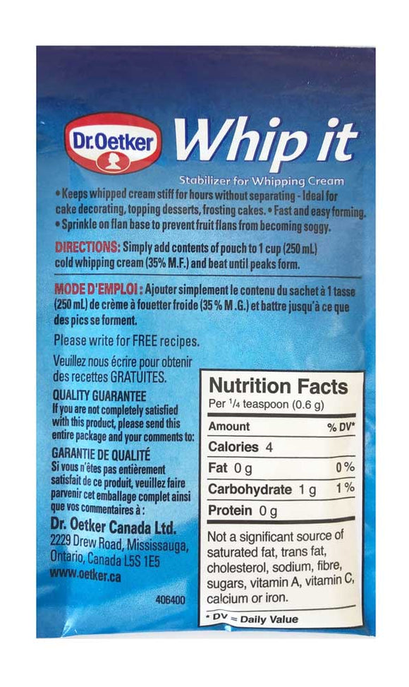 Oetker Whip It (2 X 10 g) - Dutchy's European Market
