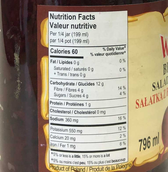 Wolski Beet Salad 796ml - Dutchy's European Market